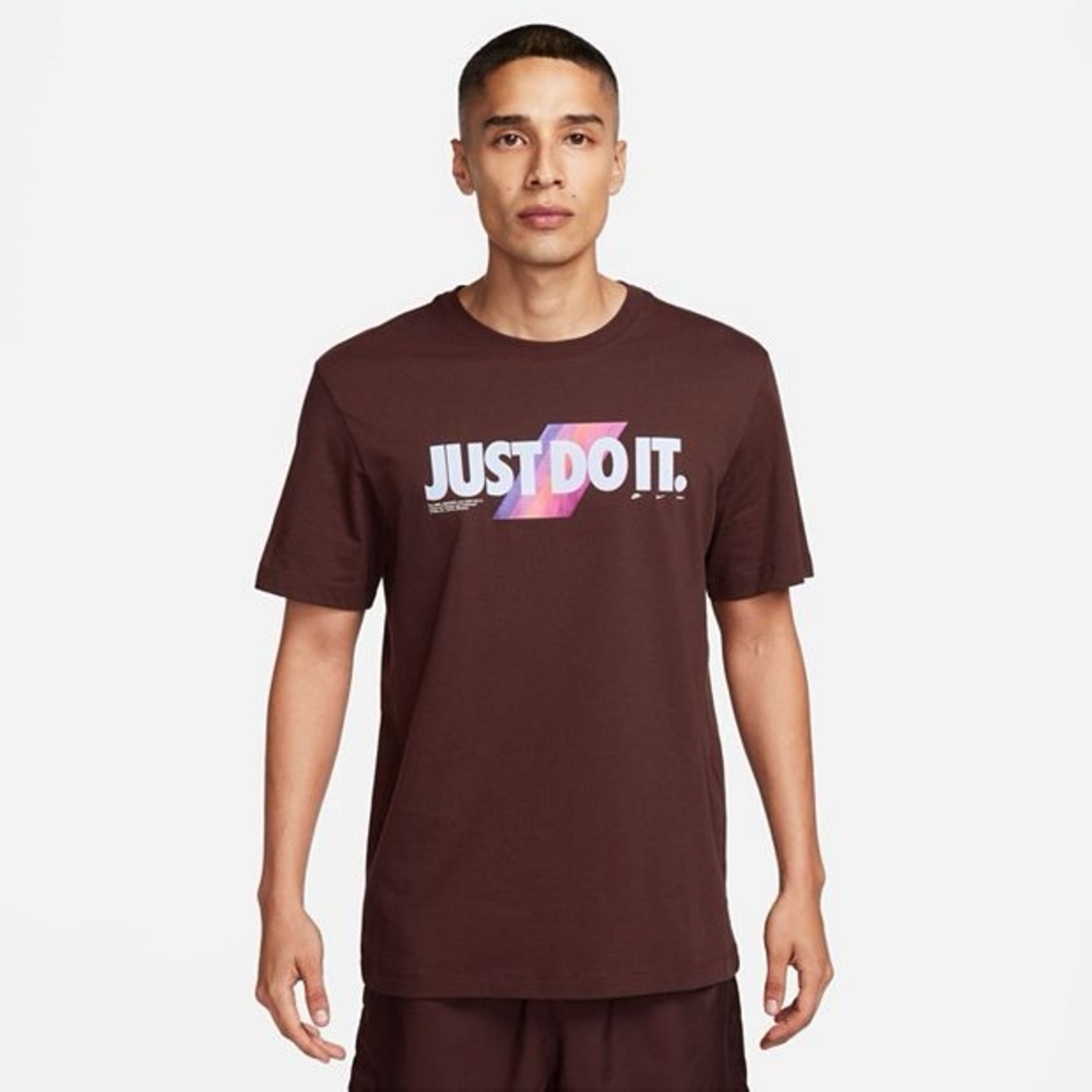 Nike Sportswear Color Stripes "Just Do It" Graphic Tee